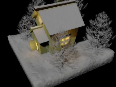 Winter Home 3D model