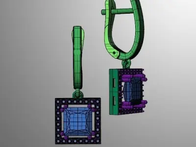 Earrings   od 1 3D print model