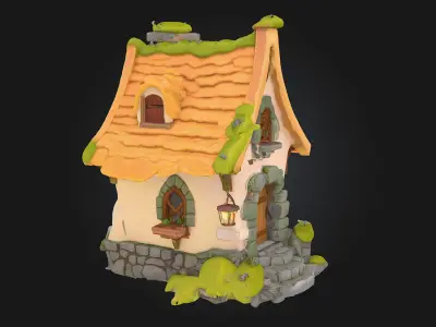 Whimsical Cottage 3D model