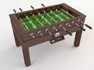 Foosball table 3D model
