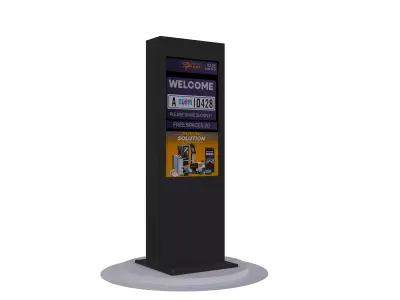 PARKING INFOMATION DISPLAY Low-poly 3D model