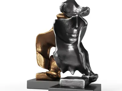 Vimtrysd Thinker Statue 3D model