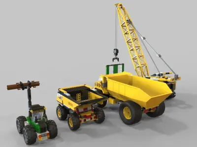 Lego Pack truck 3D model