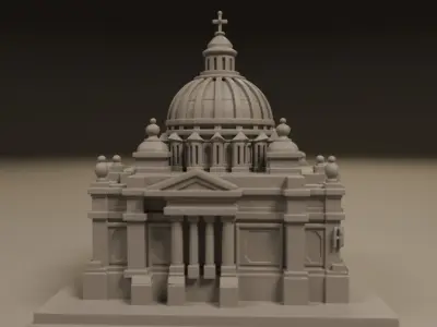 baroque architecture 3D print model