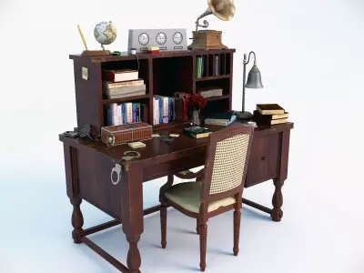 Classic Desk 3D model