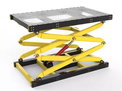Scissor Table Lift 3D Model 3D model