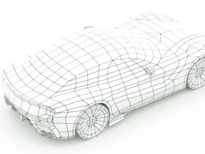 Generic Supercar v19 Low-poly 3D model
