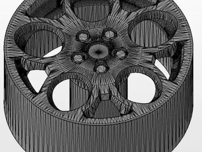Set of wheels for your scale model of Lambo Acosta 3D print model