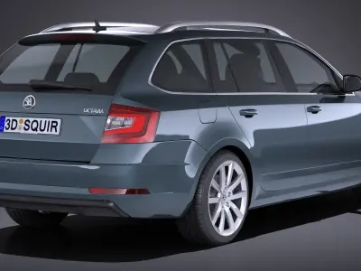 Skoda Octavia Combi 2017 3D model