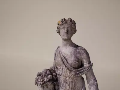 Ancient Goddess Statue 3D model