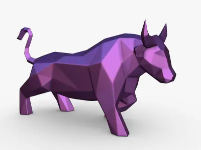 bull figurine 3D print model