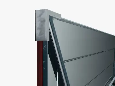 Art Deco Wall Mirror 3D model