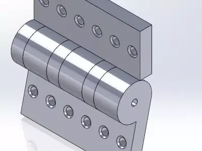Hinge mini 5 mm 3D print model