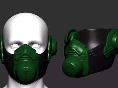 helmet high poly sculpt 3d printable  3D model