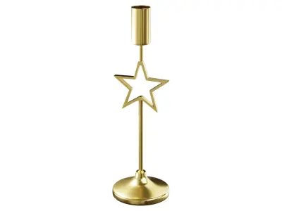 Venice Gold Candle Holder 3D model