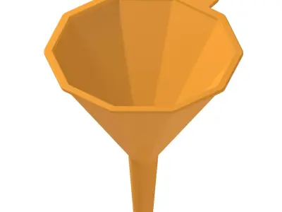 Decagonal Funnel 3D print model