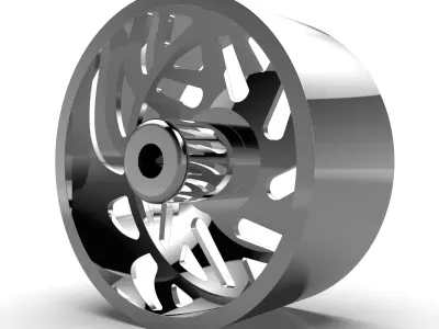 AMERICAN RACING CK16 ACID CC WHEEL 3D print model