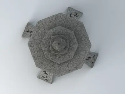 Sci Fi Shapes - The Empire Low-poly 3D model