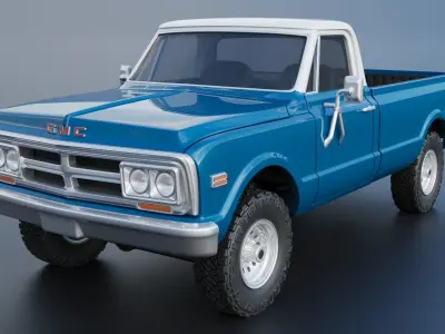 GMC Pickup 1970  3D print model