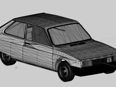 Citroen Axel 11 TRS 3D model