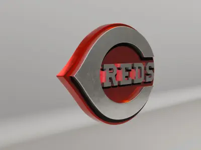 MLB Cincinnati Reds V1 Team Logo 3D model