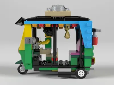 Lego Tuk Tuk 3D model