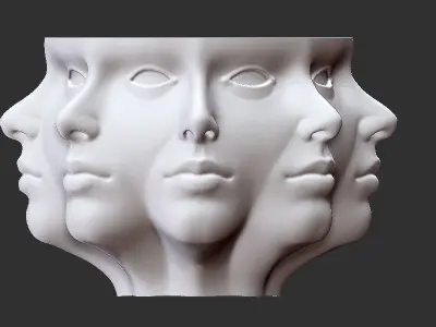 Face pot  3D print model