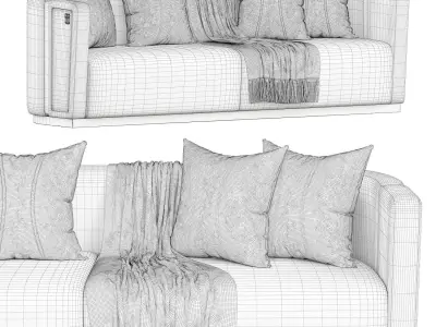 Folri Sofa by Evgor Luxury 3D model