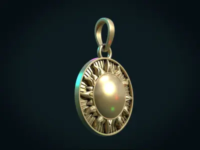 Sun Pendant III 3D print model