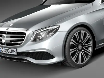 Mercedes E-Class 2017 mentalray 3D model