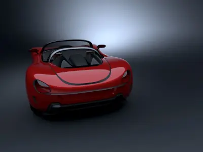 Personal design sport coop car 3D model