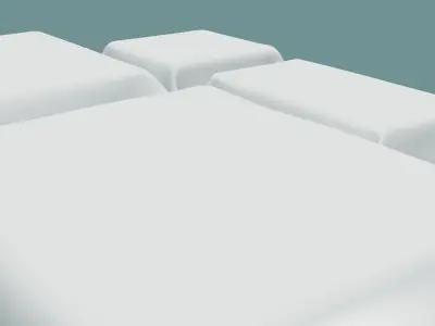 Tablecloth Set tablecloths Free low-poly 3D model