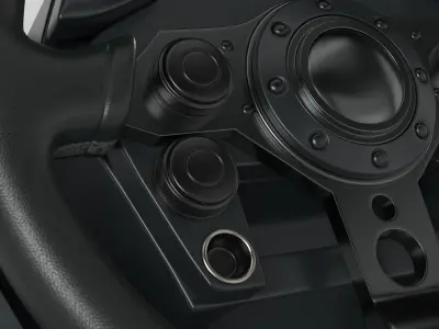 Racing Steering Low-poly 3D model