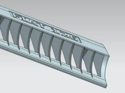 Fiat 126 Polski air intake bonnet 3D model