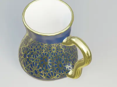 Turkish Porcelain Mug 3D model