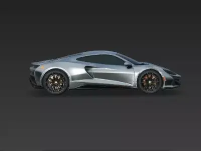 Ultra-Realistic Sports Car 3D Model - High-Poly Luxury Supercare 3D model