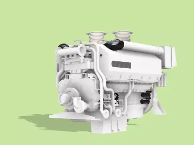 QSK60MARINE DIESEL ENGINE 3D print model