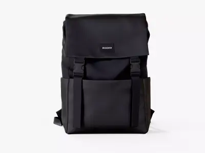 Backpack Rooh Black Low-poly 3D model