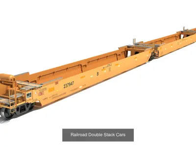 Norfolk Southern Freight Train 3D Model Collection