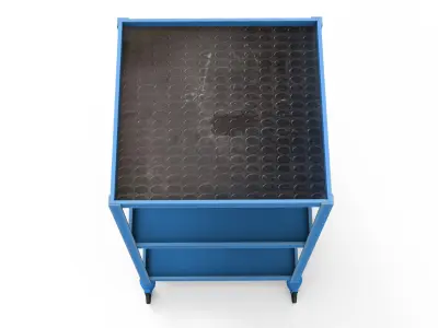 Industrial Trolley Low-poly 3D model