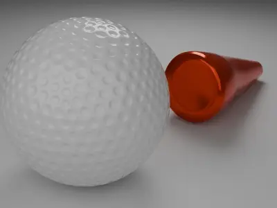 3D golf ball 3D model