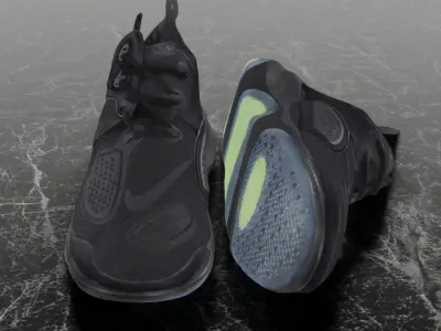 NIKE X MMW JOYRIDE CC3 SETTER  BLACK 3D SHOES Low-poly 3D model