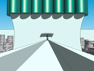 Building of espada 9 -with complex interior 3D model