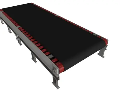 NON MOTORIZED CONVEYOR BELT MODEL 3D model