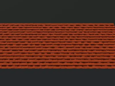 Roof tiles 2404 3D model