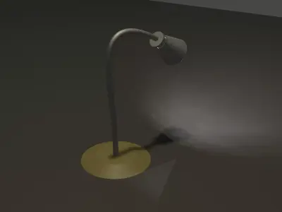 Desk lamp Free low-poly 3D model