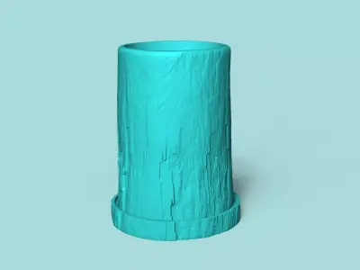Vase 14 with Plate - Simple Plant Pot - Home Decor 3D print model