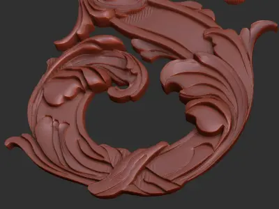 Letters S for jewelry and decoration 3D print model