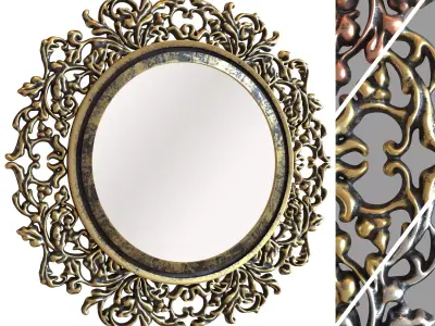 Ornamental Mirror 02 3D model