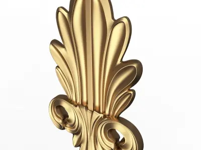 Carved Decor Furniture 02 Low-poly 3D model